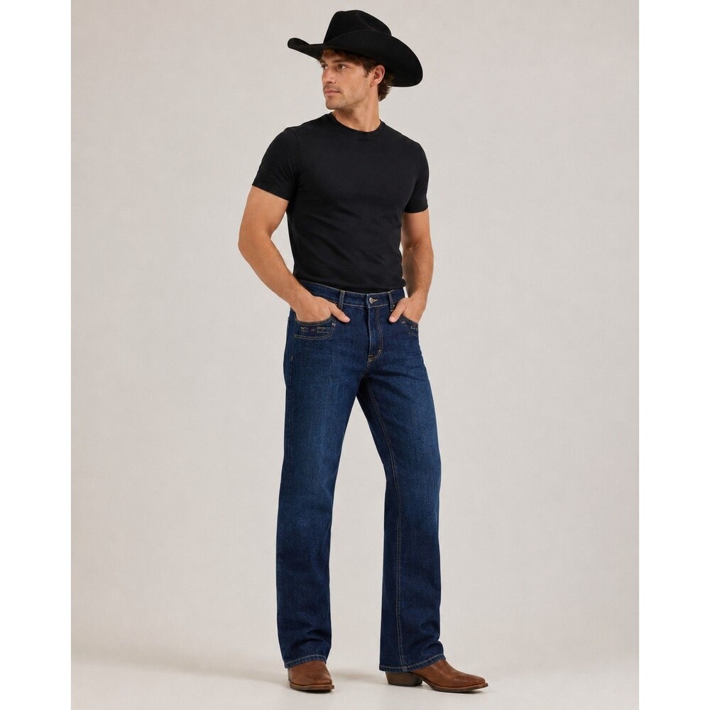 New Wrangler 20X Men’s 33x30 Dark Wash Stretch Bootcut Western Jeans Rodeo NWOT